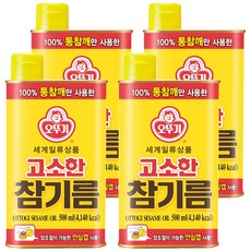 OTTOGI 不倒翁 香醇芝麻香油, 500ml, 4桶