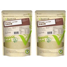 Vilson 米森有機 有機砂糖 無添加防腐劑、人工香料及色素、抗凝結劑 來自純淨無汙染農場, 450g, 2包