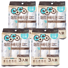 金獎 CoCo 黏得淨補充包 通用型 3入裝 增強40%黏性效果, 16cm, 4組