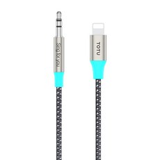 TOTU 拓途 AUX Lightning轉3.5mm音頻轉接器 AD-4系列 1m 黑色 12g, AD-4, 1條