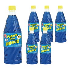 오쉐프 파파야시럽, 1kg, 6개