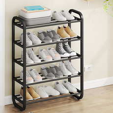 Evright 組裝式多層玄關鞋架 5層, 黑色, 1個