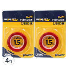 STARTAC 超強力透明壓克力泡棉雙面膠帶 1.5m ST-133, 4個