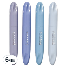 모던앳 그라데이션 모란디 형광펜 4종 세트, 블루, 6세트