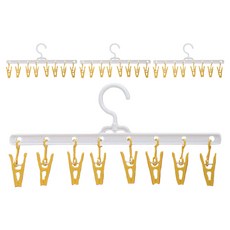 MoltuYou 夾式多功能掛勾, 4個, 黃色