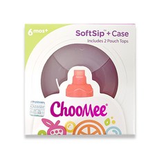 ChooMee 吸嘴袋瓶蓋 2入+收納盒, 紅色+紫色, 1組