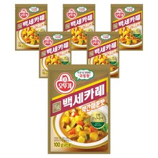 OTTOGI 不倒翁 百歲薑黃咖哩粉 微辣, 100g, 6包