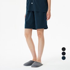 JAJU 男女通用條紋五分睡褲