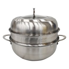 巧晶 316# 時尚包底蒸煮火鍋 蒸身-304#高級不鏽鋼 鍋蓋-304#不鏽鋼+強化玻璃組合鍋蓋, 32cm, 1個