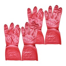 敏感肌膚清潔手套 指尖服貼薄型 手套內面有裏毛加工 容易穿戴取出, 小(S), 粉色, 2雙