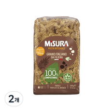 MiSURA 全麥螺旋義大利麵, 500g, 2個