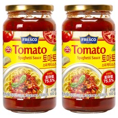오뚜기 프레스코 토마토 스파게티소스, 600g, 2개