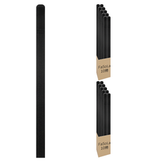 FaSoLa 多用途自黏式魔術彈性收納貼 10入組 黑色 2x30cm, 2組