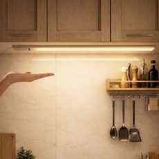 비상 핸드 모션감지 다용도 싱크대 주방 USB LED 조명 30cm, 웜화이트