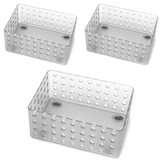 데코 센스 스텝 바구니 1호, 화이트, 3개