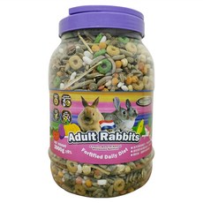 阿曼特 兔子蔬果主食 精選天然食材 添加益生菌 營養豐富 兼具磨牙效果, 2kg, 1罐