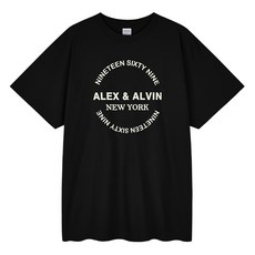 알렉스앨빈 알랙스앨빈 통기성 NEW YORK 빅로고 반팔 티셔츠