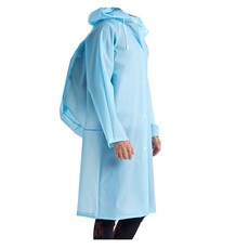 捷華 背包雨衣 單人 加大背包空間 輕巧耐用 時尚雨具, L號, 藍色, L, 1件