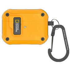 NATIONAL GEOGRAPHIC 國家地理 RuggedBumper 自動開蓋保護殼, AirPods Pro1/2, 黃色, 1個