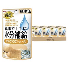 AiXiA 貓用 水分補給軟包, 鮪魚 慕斯狀, 40g, 48包