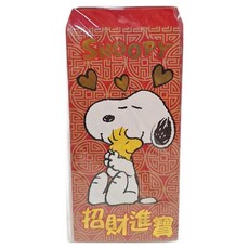 PEANUTS 史努比 農曆新年春節 開運招財紅包袋套組(10入)正版, 1組