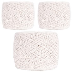 Knit-Love 純棉捲筒毛線 12股, 單一顏色, 3個