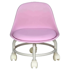 Leobin 靜音坐式滾輪椅, 粉紅色, 1個