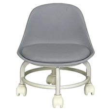 Leobin 靜音坐式滾輪椅, 灰色, 1個