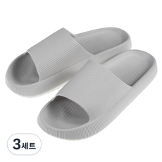 BASE ALPHA ESSENTIALS eva氣墊拖鞋室內鞋, 灰色, 3套, 250
