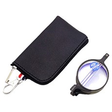 圓形折疊式眼鏡框, 1個, 黑色