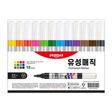펜맥스 유성매직 108 12색, 혼합색상, 1세트
