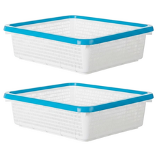 KEYWAY 聯府 #400雙色長方籃 P2-0090, 顏色隨機, 2個