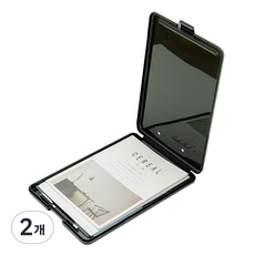 베러바이즈 a4 서류 클리어 파일 폴더 케이스, 02 블랙, 2개