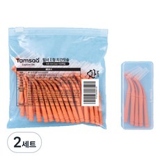 탐사 L형 치간칫솔 (휴대용 케이스 증정) ss, 0.8mm, 50개입, 2세트
