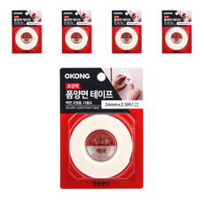 OKONG 超強泡棉雙面膠帶白色 24mm x 2.5m, 5個