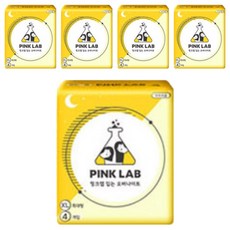 핑크랩 입는 오버나이트 생리대, 특대형, 4개입, 5개