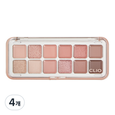 클리오 프로 아이 팔레트 에어 후로페샤날청과, 09 복숭아누르면사과해, 4개