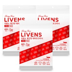 리벤스 펫용 빨간맛 사선컷팅 돌돌이 테이프크리너 리필 3p, 3세트