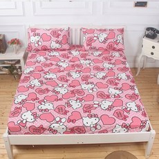 LoveCity 寢城之戀 台灣製 三麗鷗正版授權 混紡棉 床包枕套組(粉紅佳人/單人3.5尺)