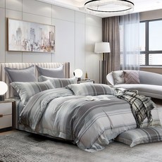 LoveCity 寢城之戀 台灣製 吸濕排汗萊賽爾天絲 薄被套床包組(慕尼/單人3.5尺)