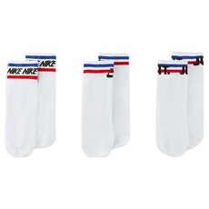 NIKE 耐吉 U NK NSW EVERYDAY ESSENTIAL 男女基本款短襪, 白色, 3雙