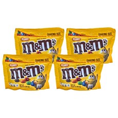 M&M's 經典花生糖衣巧克力分享包，284.9g, 4包