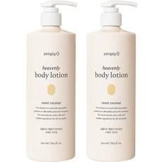 심플리오 헤븐리 바디로션 스위트 코코넛향, 2개, 500ml