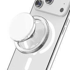 케이맥스 맥세이프 스마트톡 그립 홀더 휴대폰 거치대, 화이트, 1개