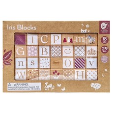 Classic WORLD 客來喜 經典木玩 奶茶系古典字母積木, 20179, 1組