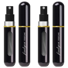 FINDYOU 香水補充瓶 8ml, 2個, 亮黑色