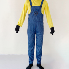 Mymiroom 男士小黃人角色扮演服裝+襪子隨機套裝