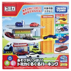 TOMICA 旋轉停車塔 附小車 TW91627 3歲以上適用, 1個