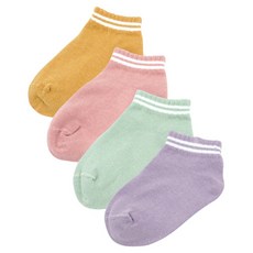 GIAT 吉亞特 兒童雙槓機能消臭船型襪 4雙 台灣製