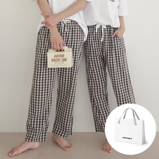 AnotherD 情侶款舒適空氣9分睡褲+禮物包裝組+購物袋